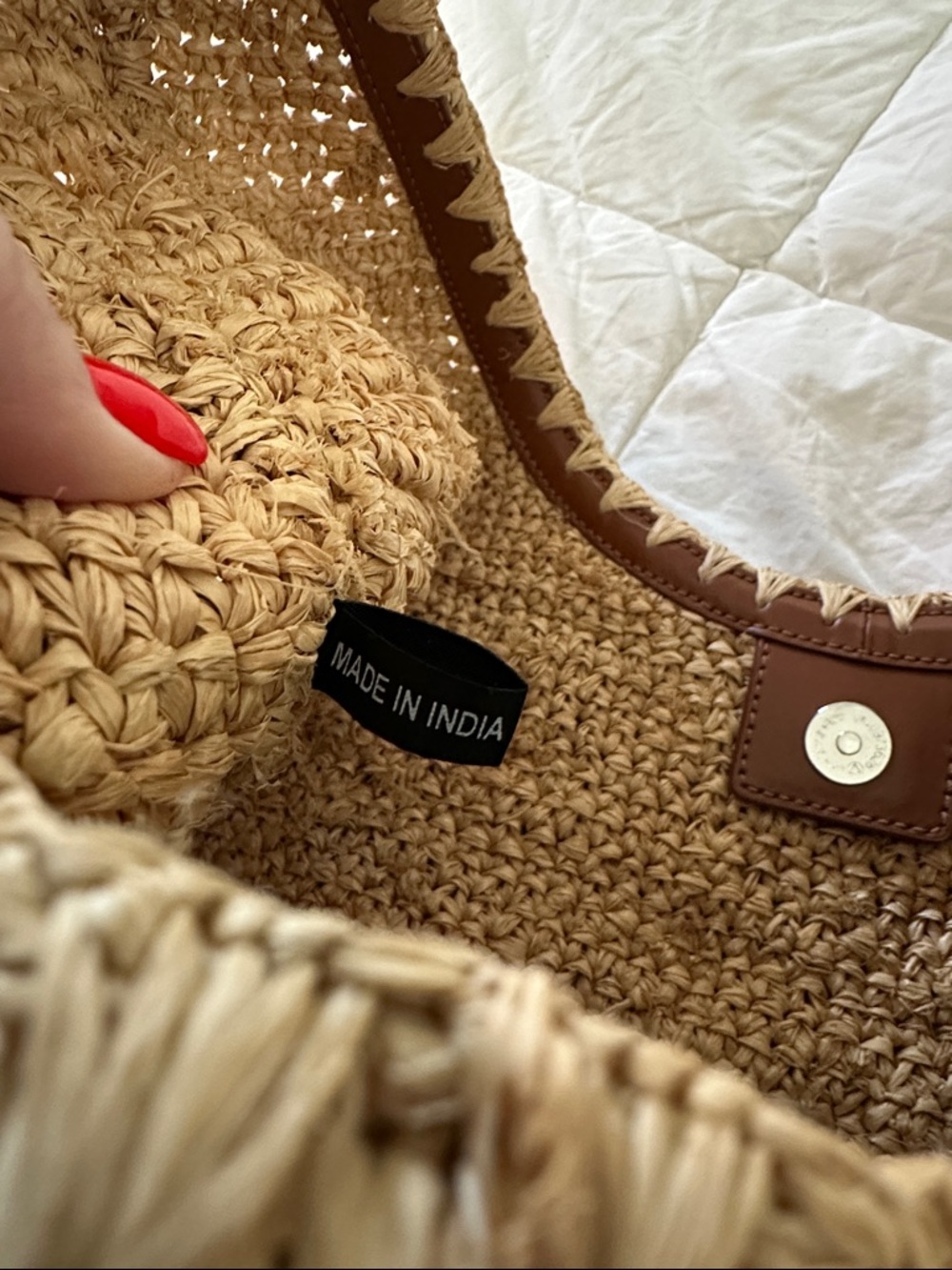 STAUD Tan Woven Hobo Bag - Picture 8 of 10